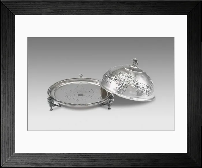 Framed Print : Butter dish, 1853 / 65. Creator: Gorham Manufacturing Company Framed Print : Butter dish, 1853 / 65. Creator: Gorham Manufacturing Company