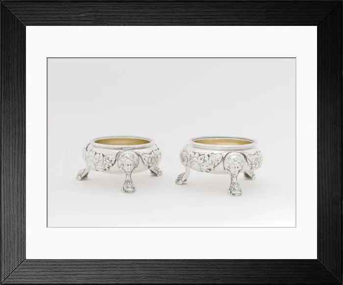 Framed Print : Pair of Salts, 1790 / 95. Creator: Joseph Richardson Framed Print : Pair of Salts, 1790 / 95. Creator: Joseph Richardson