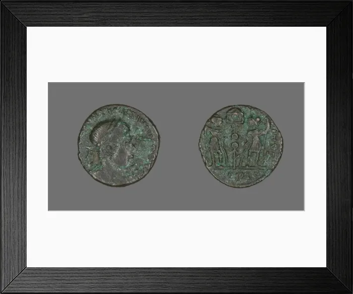 Framed Print : Coin Portraying Emperor Constantine II, before 337. Creator: Unknown Framed Print : Coin Portraying Emperor Constantine II, before 337. Creator: Unknown