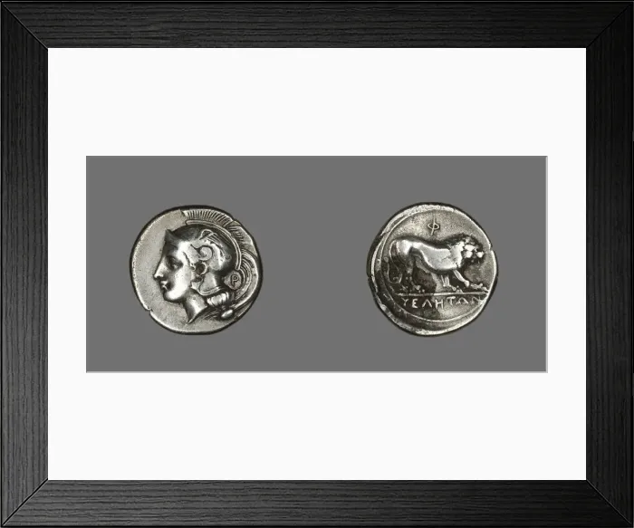 Framed Print : Stater (Coin) Depicting the Goddess Athena, 400-317 BCE. Creator: Unknown Framed Print : Stater (Coin) Depicting the Goddess Athena, 400-317 BCE. Creator: Unknown