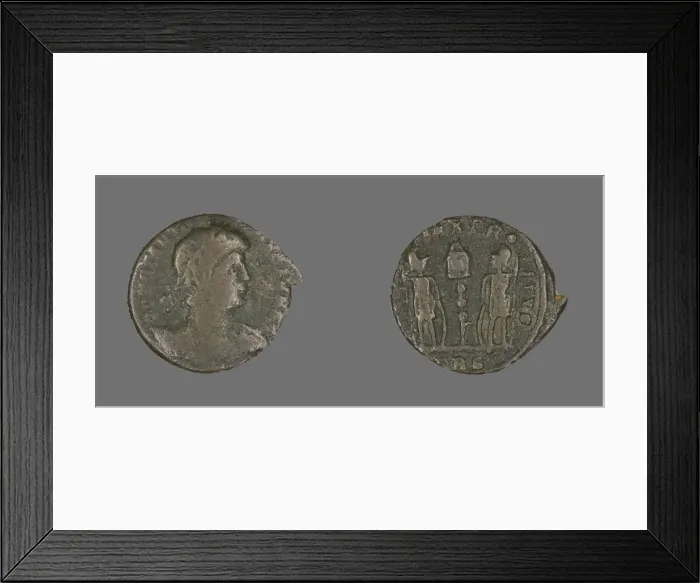Framed Print : Coin Portraying Emperor Constantine II, 324-361. Creator: Unknown Framed Print : Coin Portraying Emperor Constantine II, 324-361. Creator: Unknown