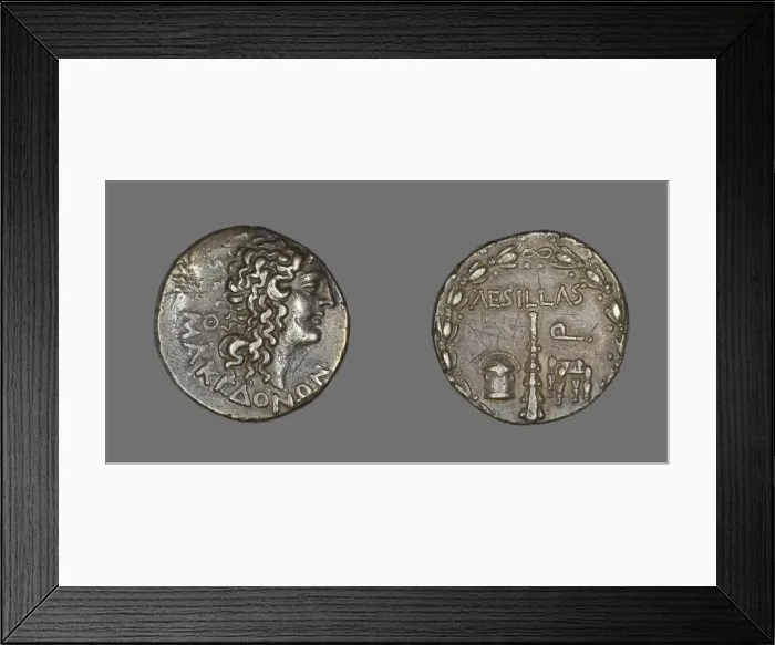 Framed Print : Tetradrachm (Coin) Portraying Alexander the Great, 93-92 BCE. Creator: Unknown Framed Print : Tetradrachm (Coin) Portraying Alexander the Great, 93-92 BCE. Creator: Unknown