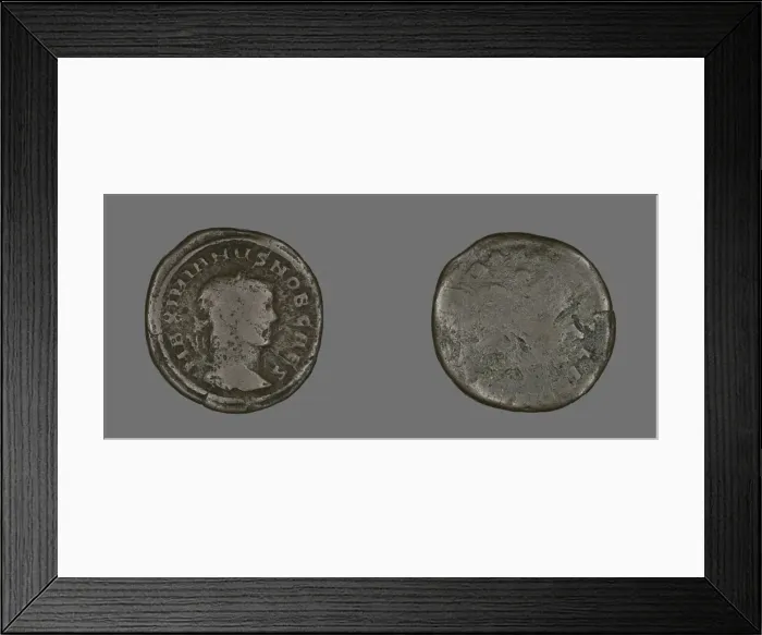 Framed Print : Coin Portraying Emperor Galerius, AD 293. Creator: Unknown Framed Print : Coin Portraying Emperor Galerius, AD 293. Creator: Unknown
