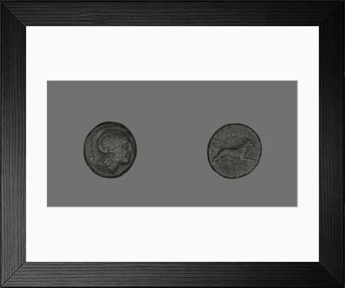 Framed Print : Coin Depicting the Goddess Athena, 306-281 BCE, issued by Lysimachus of Thrace Framed Print : Coin Depicting the Goddess Athena, 306-281 BCE, issued by Lysimachus of Thrace