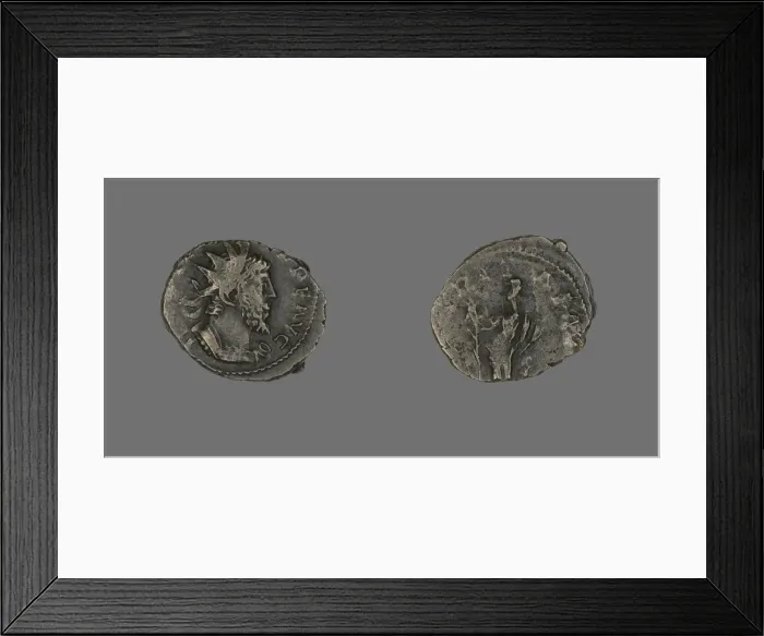 Framed Print : Coin Portraying Emperor Tetricus, 271-274. Creator: Unknown Framed Print : Coin Portraying Emperor Tetricus, 271-274. Creator: Unknown