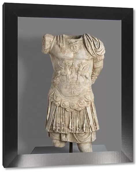 Fragment of a Portrait Statue of a Man, Perhaps a Roman Emperor