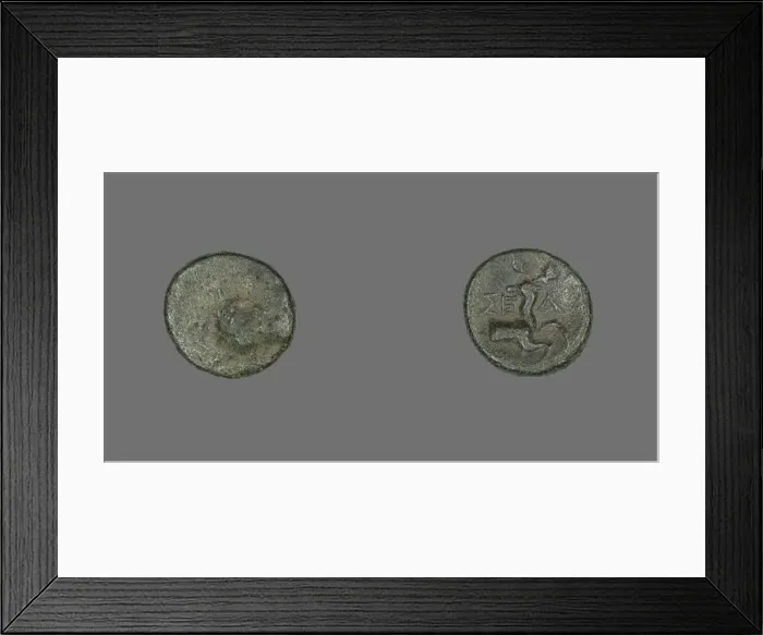 Framed Print : Coin Depicting the Hero Herakles, 2nd-1st century BCE. Creator: Unknown Framed Print : Coin Depicting the Hero Herakles, 2nd-1st century BCE. Creator: Unknown