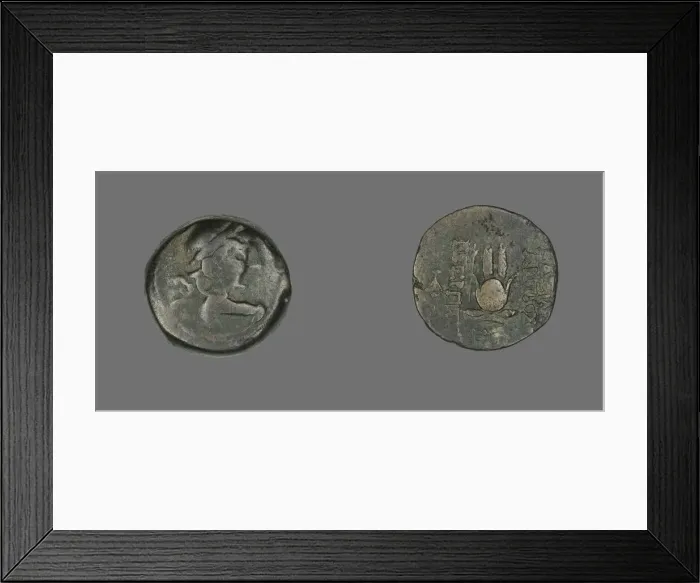 Framed Print : Coin Depicting the God Eros, 138-129 BCE. Creator: Unknown Framed Print : Coin Depicting the God Eros, 138-129 BCE. Creator: Unknown