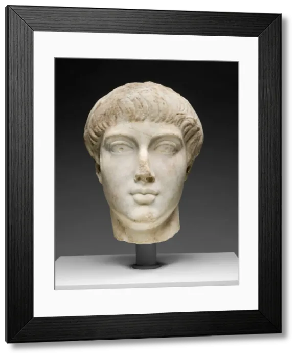Framed Print : Portrait Head of a Youth, 14-68, reworked by the late 4th-early 5th century Framed Print : Portrait Head of a Youth, 14-68, reworked by the late 4th-early 5th century