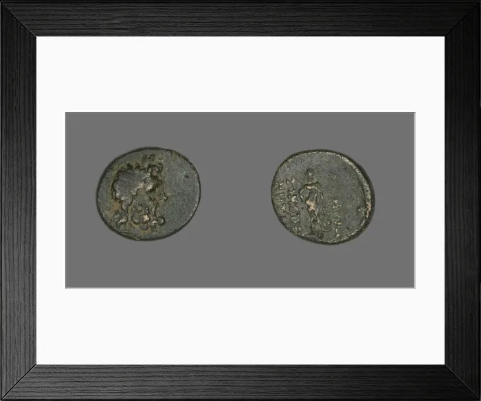 Framed Print : Coin Depicting the God Zeus, mid-1st century BCE. Creator: Unknown Framed Print : Coin Depicting the God Zeus, mid-1st century BCE. Creator: Unknown