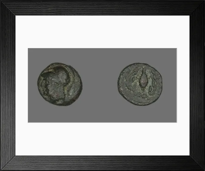 Framed Print : Coin Depicting the Goddess Athena, after 340 BCE. Creator: Unknown