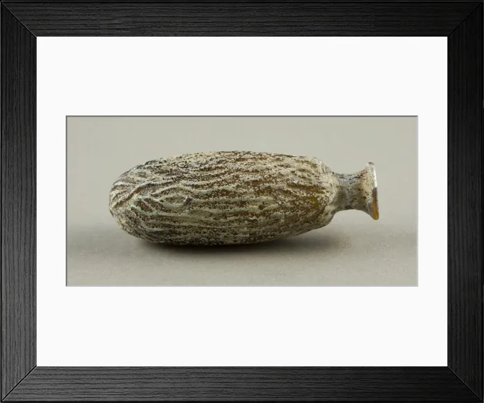 Framed Print : Flask in the Shape of a Date, 1st century. Creator: Unknown Framed Print : Flask in the Shape of a Date, 1st century. Creator: Unknown