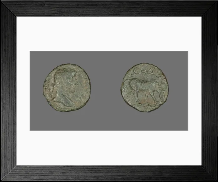 Framed Print : Coin Portraying Emperor Gallienus, 253-268. Creator: Unknown Framed Print : Coin Portraying Emperor Gallienus, 253-268. Creator: Unknown