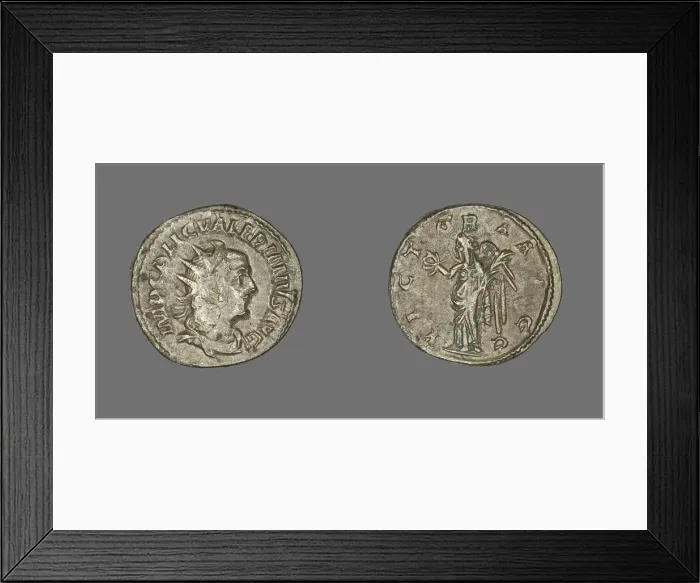 Framed Print : Antoninianus (Coin) Portraying Emperor Valerian, 253-261. Creator: Unknown Framed Print : Antoninianus (Coin) Portraying Emperor Valerian, 253-261. Creator: Unknown
