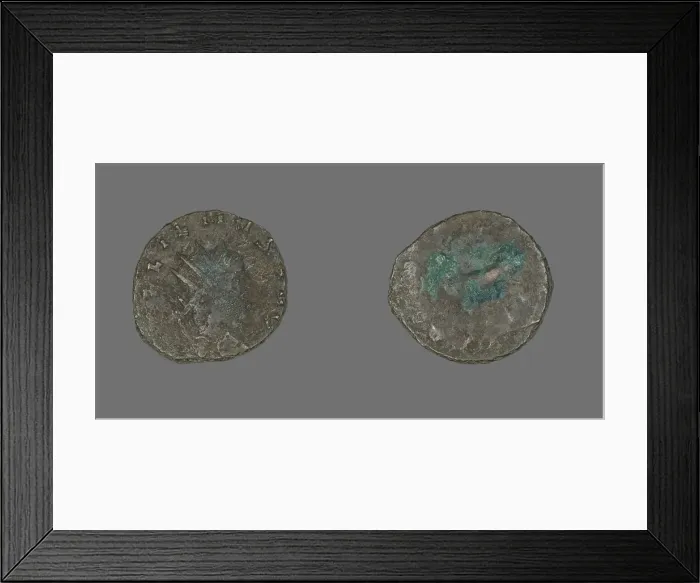 Framed Print : Antoninianus (Coin) Portraying Emperor Gallienus, 260-268. Creator: Unknown Framed Print : Antoninianus (Coin) Portraying Emperor Gallienus, 260-268. Creator: Unknown