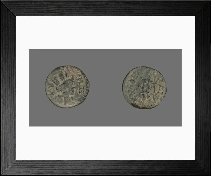 Framed Print : Coin Depicting the Goddess Tyche, 253-268. Creator: Unknown Framed Print : Coin Depicting the Goddess Tyche, 253-268. Creator: Unknown