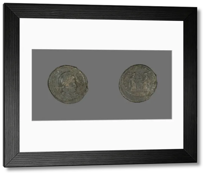 Framed Print : Coin Portraying Emperor Constantine I, 318-319. Creator: Unknown Framed Print : Coin Portraying Emperor Constantine I, 318-319. Creator: Unknown