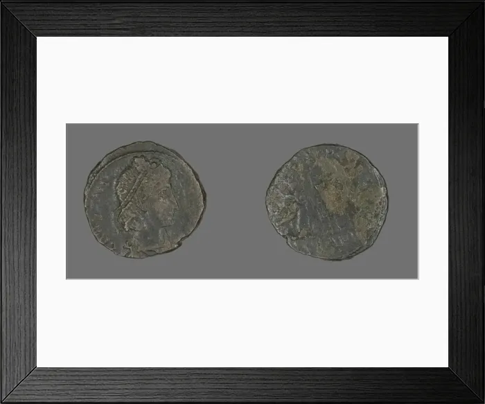 Framed Print : Coin Portraying Emperor Constantius, 250-306. Creator: Unknown