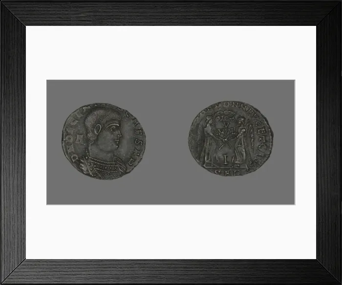 Framed Print : Coin Portraying Emperor Decentius, 351-353. Creator: Unknown Framed Print : Coin Portraying Emperor Decentius, 351-353. Creator: Unknown