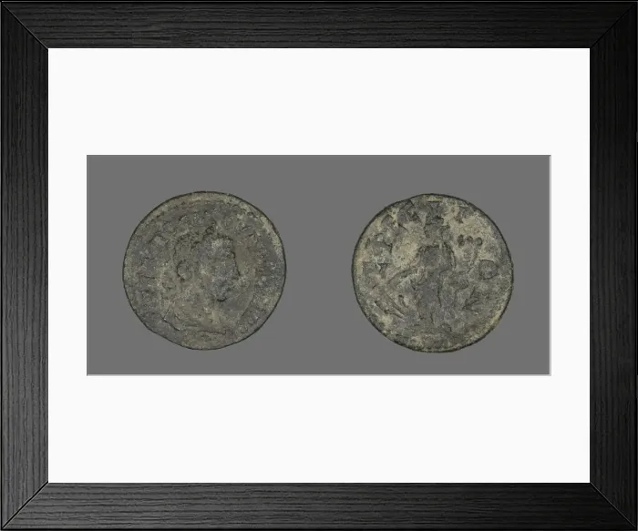 Framed Print : Coin Portraying Emperor Valerian I ?, 253-260. Creator: Unknown Framed Print : Coin Portraying Emperor Valerian I ?, 253-260. Creator: Unknown