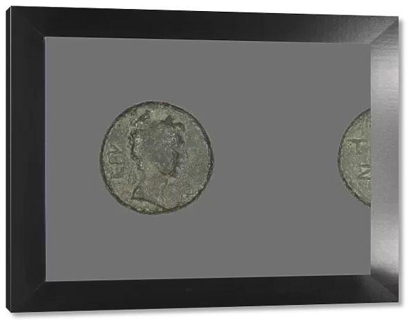 Coin Depicting Emperor Augustus, 27 BCE-14 CE. Creator: Unknown