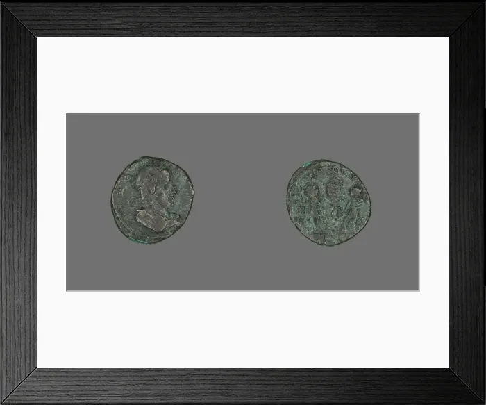 Framed Print : Coin Depicting an Emperor, 4th century. Creator: Unknown Framed Print : Coin Depicting an Emperor, 4th century. Creator: Unknown