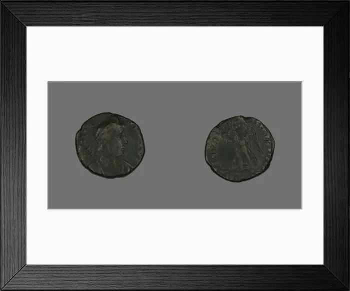 Framed Print : Coin Portraying Emperor Valens, 364-378. Creator: Unknown Framed Print : Coin Portraying Emperor Valens, 364-378. Creator: Unknown