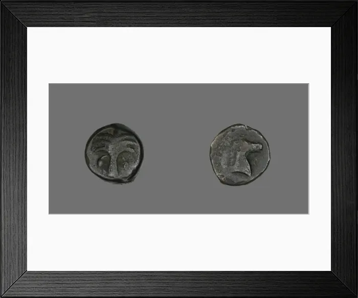 Framed Print : Coin Depicting a Date Palm Tree, 410-146 BCE. Creator: Unknown Framed Print : Coin Depicting a Date Palm Tree, 410-146 BCE. Creator: Unknown