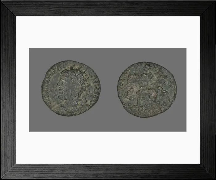 Framed Print : Coin Portraying Emperor Gallienus, 253-268. Creator: Unknown Framed Print : Coin Portraying Emperor Gallienus, 253-268. Creator: Unknown
