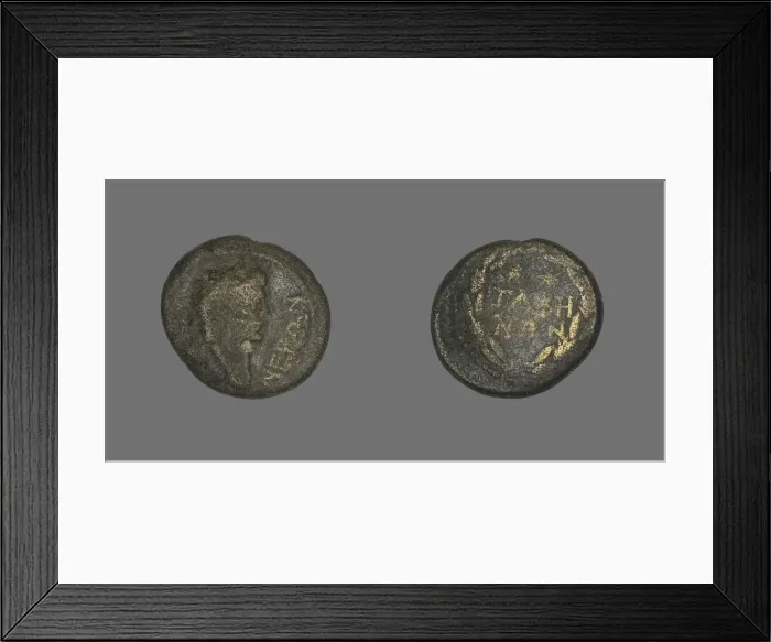 Framed Print : Coin Portraying Emperor Nero, 54-68. Creator: Unknown Framed Print : Coin Portraying Emperor Nero, 54-68. Creator: Unknown