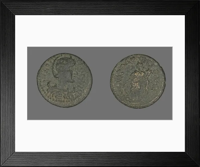 Framed Print : Coin Portraying Salonina, 253-268. Creator: Unknown Framed Print : Coin Portraying Salonina, 253-268. Creator: Unknown
