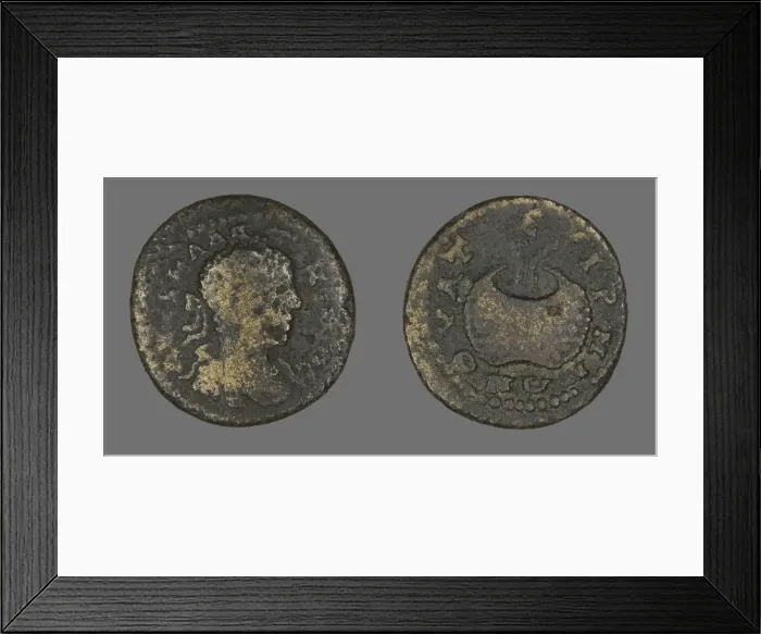 Framed Print : Coin Portraying Emperor Elagabalus, 218-222. Creator: Unknown Framed Print : Coin Portraying Emperor Elagabalus, 218-222. Creator: Unknown