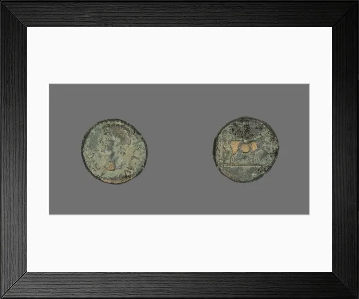 Framed Print : Coin Portraying Emperor Claudius, 41-54. Creator: Unknown Framed Print : Coin Portraying Emperor Claudius, 41-54. Creator: Unknown