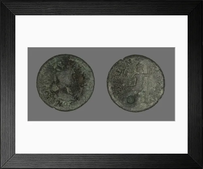 Framed Print : Coin Portraying Empress Salonina, 254-268. Creator: Unknown Framed Print : Coin Portraying Empress Salonina, 254-268. Creator: Unknown
