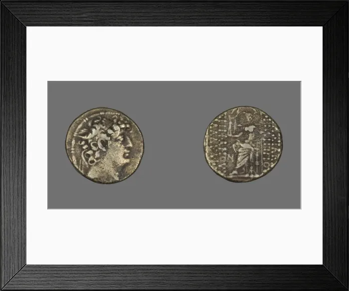 Framed Print : Tetradrachm (Coin) Portraying King Philippus I Philadelphus, 92-83 BCE. Creator: Unknown Framed Print : Tetradrachm (Coin) Portraying King Philippus I Philadelphus, 92-83 BCE. Creator: Unknown