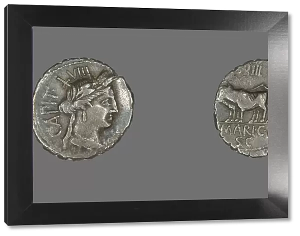 Denarius (Coin) Depicting the Goddess Ceres, 81 BCE. Creator: Unknown