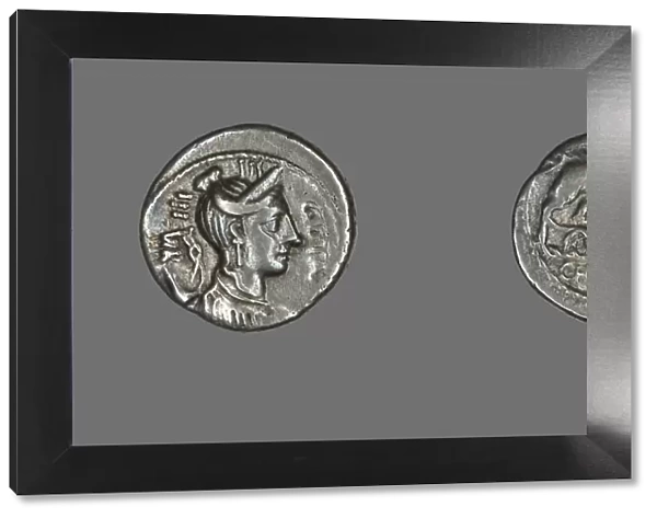 Denarius (Coin) Depicting the Goddess Diana, about 68 BCE. Creator: Unknown