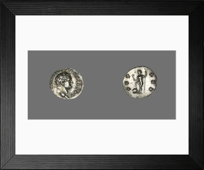 Framed Print : Denarius (Coin) Portraying Emperor Titus, 72-73. Creator: Unknown Framed Print : Denarius (Coin) Portraying Emperor Titus, 72-73. Creator: Unknown