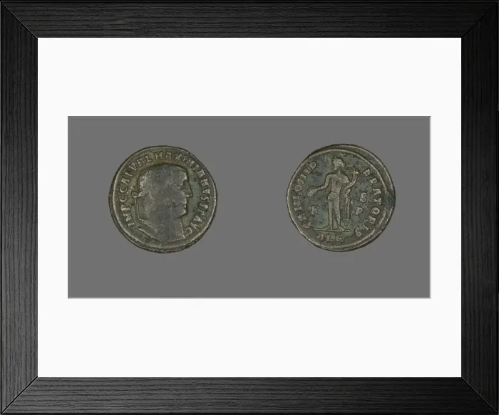 Framed Print : Coin Portraying Emperor Galerius Maximianus, 305-311. Creator: Unknown Framed Print : Coin Portraying Emperor Galerius Maximianus, 305-311. Creator: Unknown