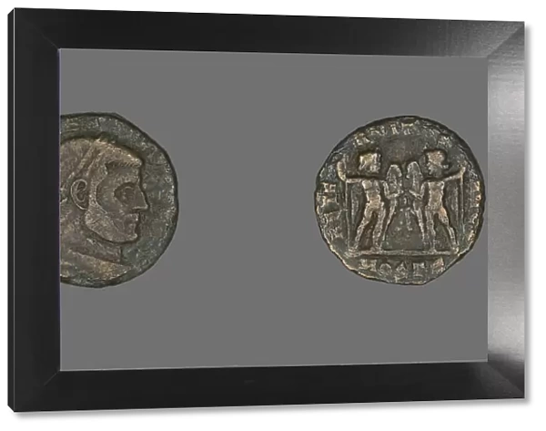 Coin Portraying Emperor Maxentius, 306-312. Creator: Unknown