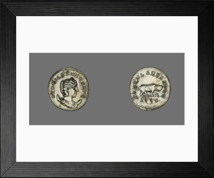 Framed Print : Antoninianus (Coin) Portraying Empress Marcia Otacilia Severa, 248 Framed Print : Antoninianus (Coin) Portraying Empress Marcia Otacilia Severa, 248