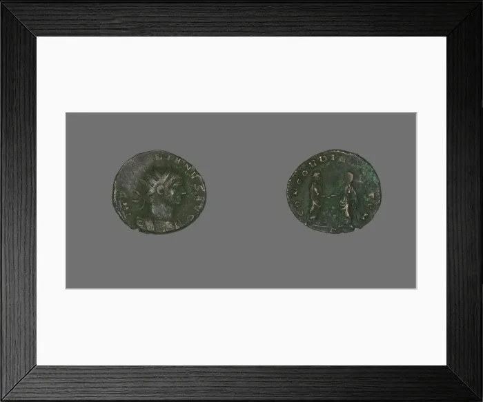 Framed Print : Coin Portraying Emperor Aurelian, 270-275. Creator: Unknown Framed Print : Coin Portraying Emperor Aurelian, 270-275. Creator: Unknown