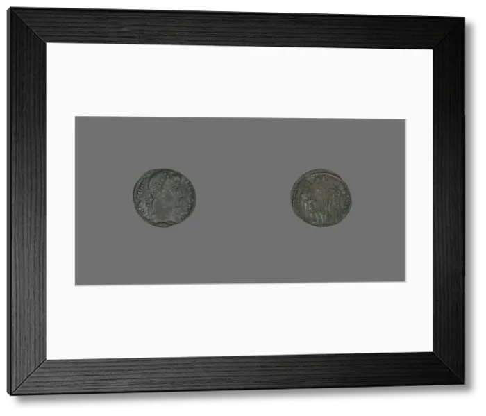Framed Print : Coin Portraying Emperor Constantius II, 337-361. Creator: Unknown Framed Print : Coin Portraying Emperor Constantius II, 337-361. Creator: Unknown