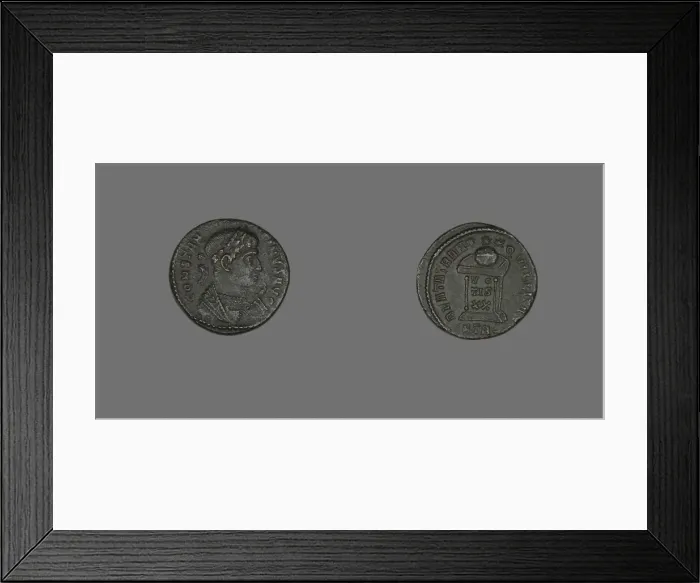 Framed Print : Coin Portraying Emperor Constantine I, 307-337. Creator: Unknown Framed Print : Coin Portraying Emperor Constantine I, 307-337. Creator: Unknown