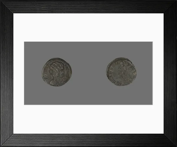 Framed Print : Coin Showing Portraying Empress Fausta, 307-326. Creator: Unknown Framed Print : Coin Showing Portraying Empress Fausta, 307-326. Creator: Unknown