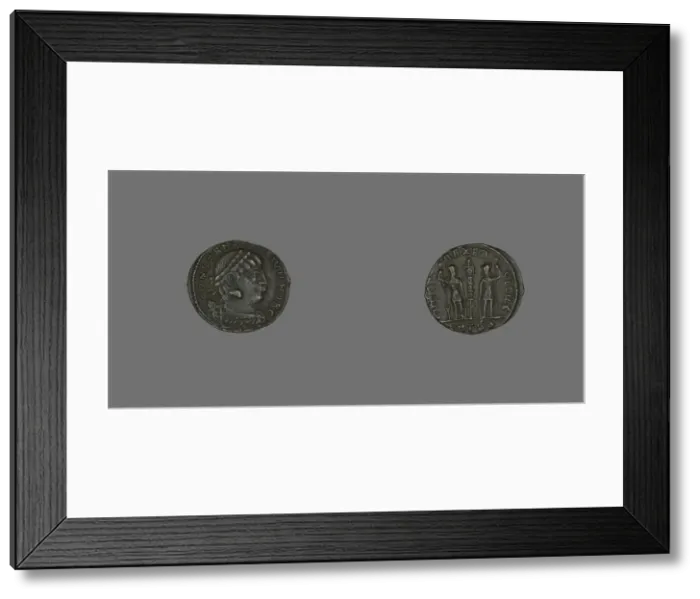 Framed Print : Coin Portraying Emperor Constantine II, 317-337. Creator: Unknown Framed Print : Coin Portraying Emperor Constantine II, 317-337. Creator: Unknown