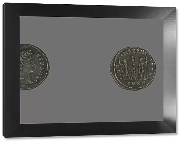 Coin Portraying Emperor Constans, 337-350. Creator: Unknown