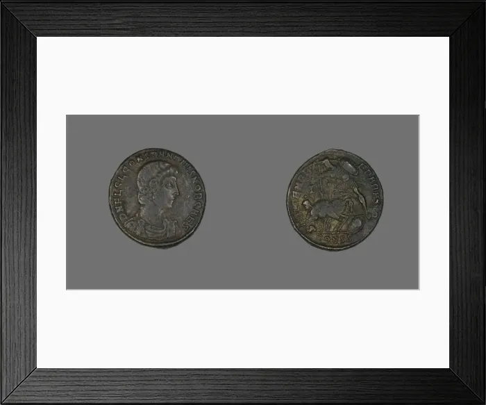 Framed Print : Coin Portraying Emperor Constantine II or Emperor Constantius Gallus Framed Print : Coin Portraying Emperor Constantine II or Emperor Constantius Gallus