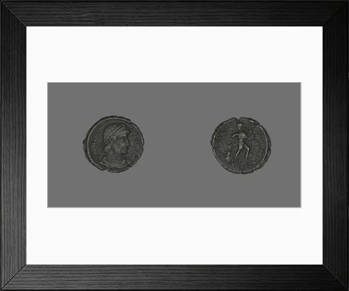 Framed Print : Coin Portraying Emperor Valentinian I, 364-375. Creator: Unknown Framed Print : Coin Portraying Emperor Valentinian I, 364-375. Creator: Unknown