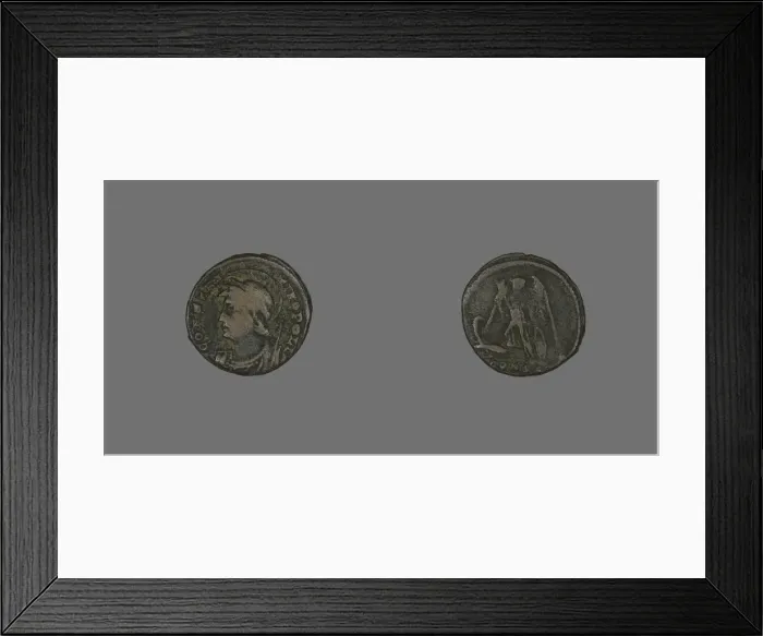 Framed Print : Coin Portraying Emperor Constantine I, about 330. Creator: Unknown Framed Print : Coin Portraying Emperor Constantine I, about 330. Creator: Unknown